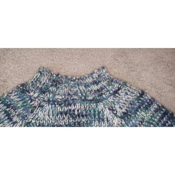 a.n.a A New Approach Womens XS  Mock Neck Sweater Blue Spacedye - Picture 13 of 16